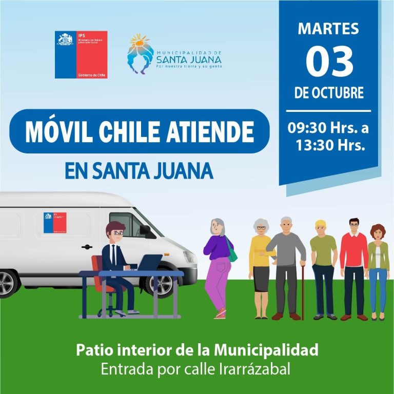 Móvil ChileAtiende en Santa Juana