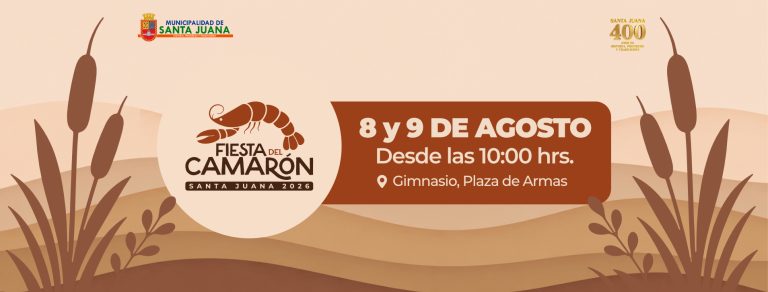 🦐✨ ¡ATENCIÓN: MARCA EL CALENDARIO PARA LA FIESTA DEL CAMARÓN 2026 EN SANTA JUANA! 🎉🗓️