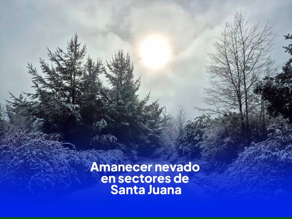 ¡Imágenes de postal en Santa Juana! ❄️✨