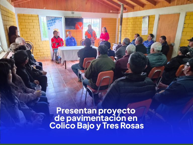 🚧 Comunidades de Colico Bajo y Tres Rosas conocieron proyecto de pavimentación 🛣️
