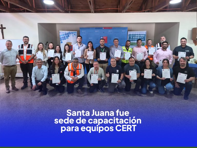 🚨 ¡Santa Juana fue sede de una importante capacitación para Equipos Comunitarios de Respuesta a Emergencias CERT! 🧑🏻‍🚒🚒