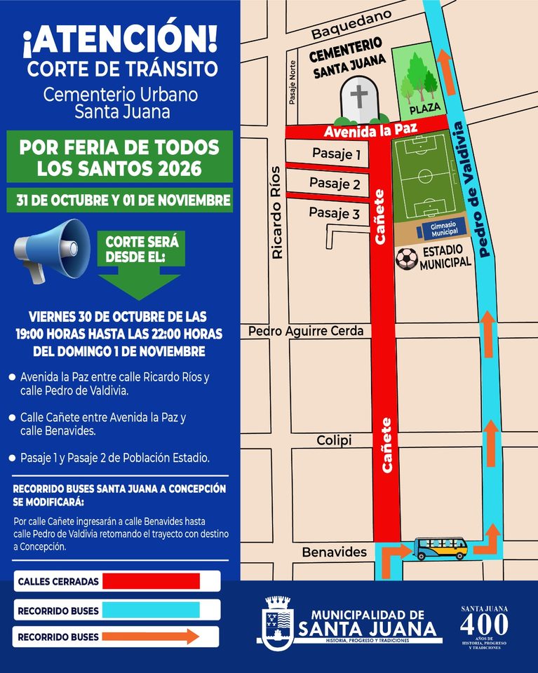 🚨 ¡ATENCIÓN VECINAS Y VECINOS DE SANTA JUANA! 🚨